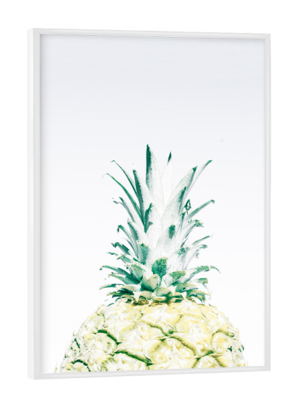 Poster mit weißem Rahmen "Pastel Pineapple" artboxONE - Essen & Trinken,Essen & Trinken / Obst & Gemüse