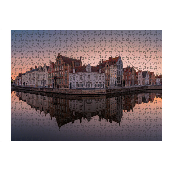 artboxONE Puzzle "Brügge - Belgien" artboxONE - Städte - Brügge,Belgien,Kanal,Mittelalter,Mittelalterlich,Historisch,Spiegelung - Bild brügge