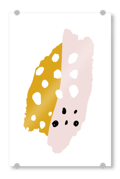 Acrylglasbild "Spotted" artboxONE - Abstrakt - Brushes,Abstrakt,Scandi,Formen,Shapes,Simplicity,Gepunktet
