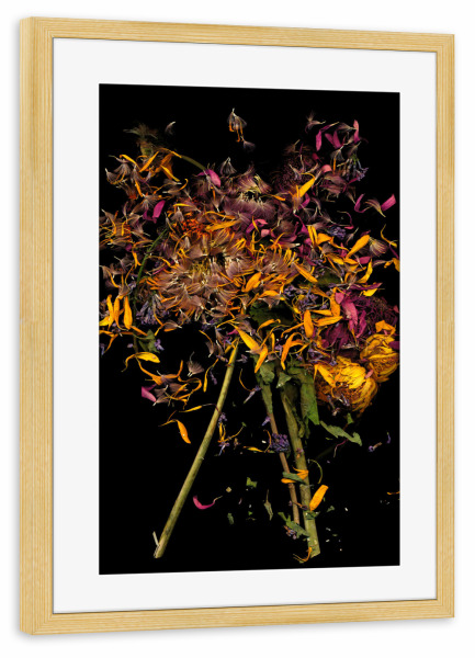 Poster mit Rahmen kiefer "Kornelia" artboxONE - Floral - Flower,Blumen