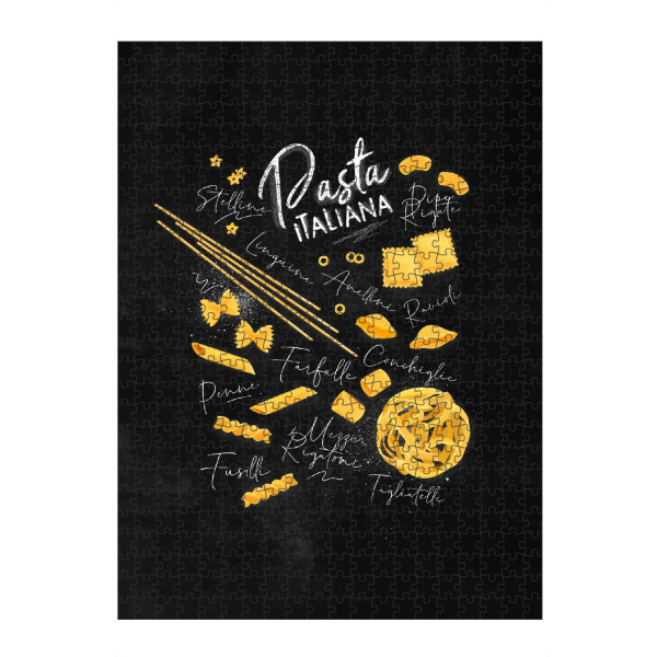 Puzzle Ravensburger "Pasta italiana chalk" artboxONE - Essen & Trinken