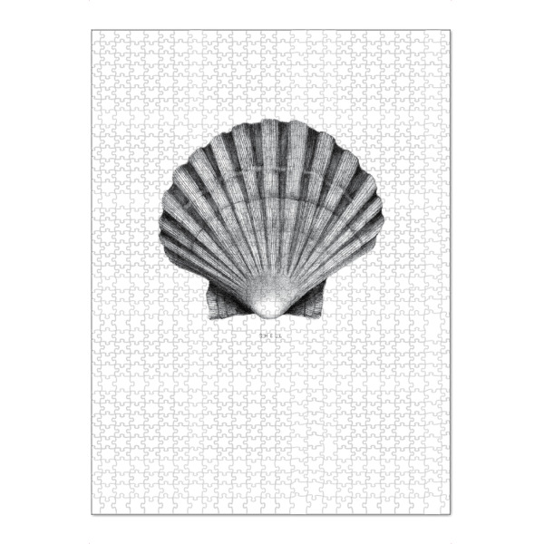 Puzzle Ravensburger "Beautiful shell black and white" artboxONE - Schwarzweiß,Unterwasser