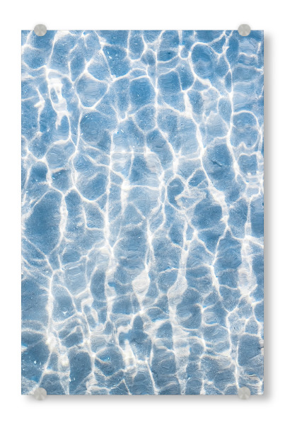 Acrylglasbild "Blue Ocean Ripples" artboxONE - Reise / Strand und Meer