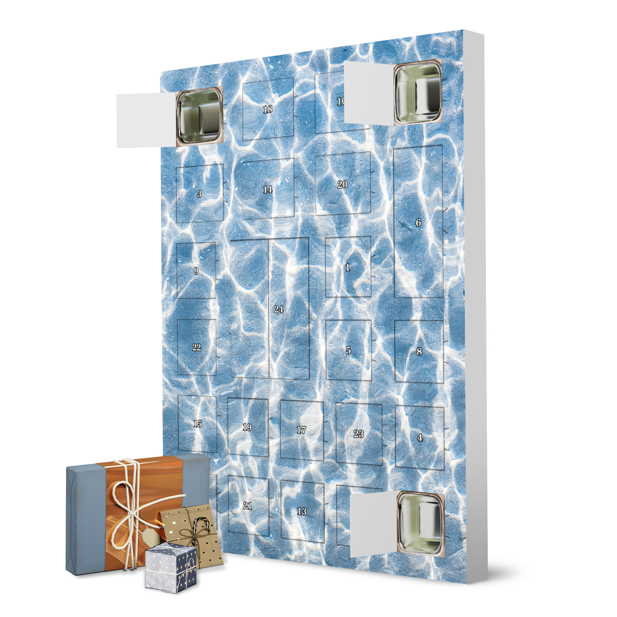 Adventskalender zum Selbstbefüllen Blue Ocean Ripples artboxONE Adventskalender Reise / Strand und Meer