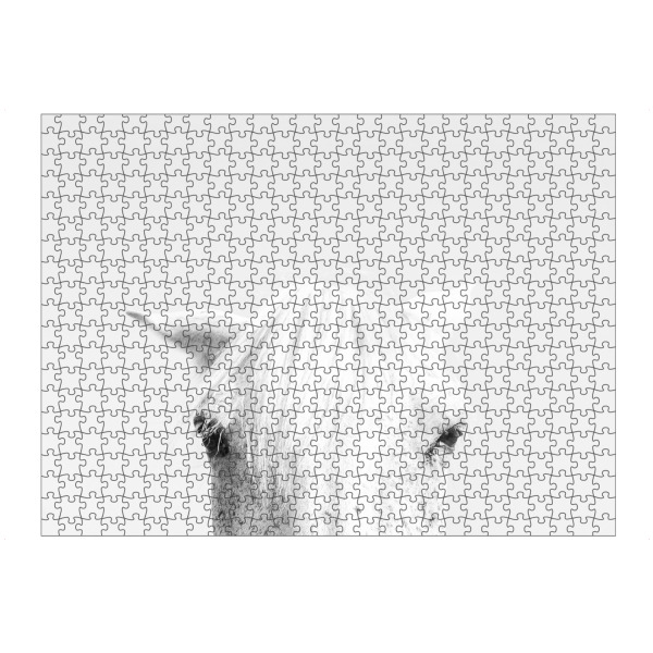 Puzzle Ravensburger "White Horse Head" artboxONE - Natur,Tiere